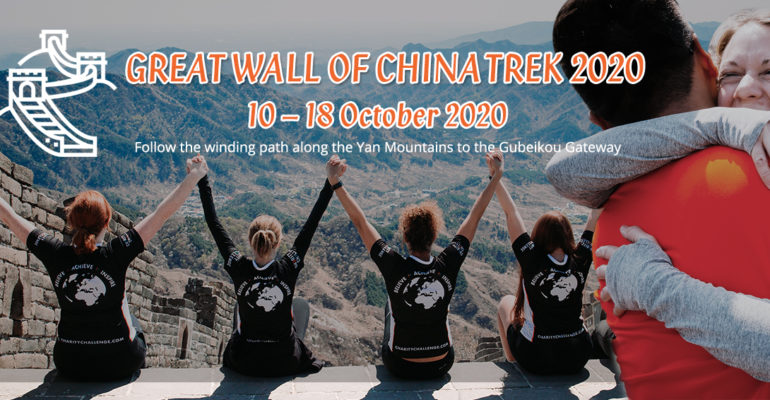 Great Wall of China challenge 2020 with Embrace Child Victims of Crime